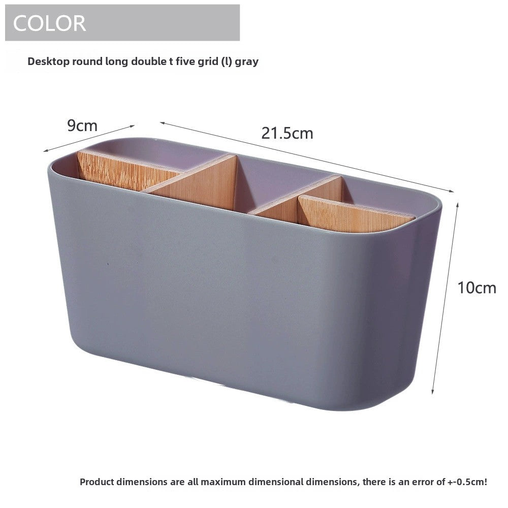 Toothbrush Stand Bamboo Holder Electric Toothbrush Storage Box Razor Makeup Brush Organizer Bathroo 3