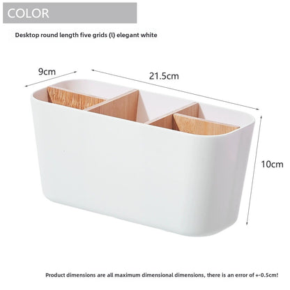 Toothbrush Stand Bamboo Holder Electric Toothbrush Storage Box Razor Makeup Brush Organizer Bathroo 5