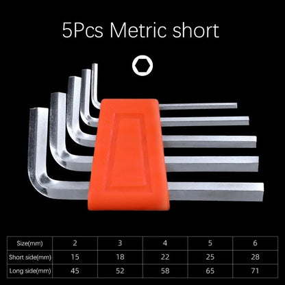 Short Arm Metric Allen Key Set, Pcs Inch Wrench L Wrench Keys, Vehicle Repair Tool Set, Home Hand Tools