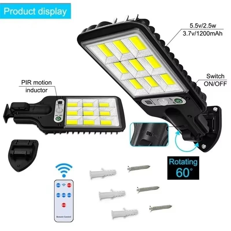 Powerful LED Solar Outdoor Wall Lamp With Motion Sensor 4