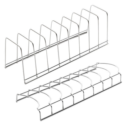 Stainless Steel Dish Holder, Kitchen Bowl Dish Organizer, Household Dish Rack, Pot Lid Rack, Home Dishes Accessories