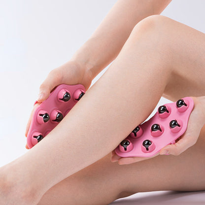 Anti-Cellulite Muscle Pain Relief Roller Ball Glove, Relax Massager, Body Massage Tool For Neck Back Shoulder Buttocks