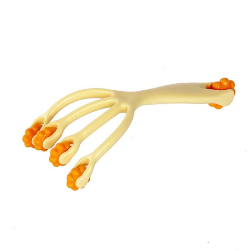 Manual Massage Roller Five Wheel, For Neck Back Waist Leg, Slimming Spa Massage To Release Fascia