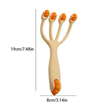 Manual Massage Roller Five Wheel, For Neck Back Waist Leg, Slimming Spa Massage To Release Fascia