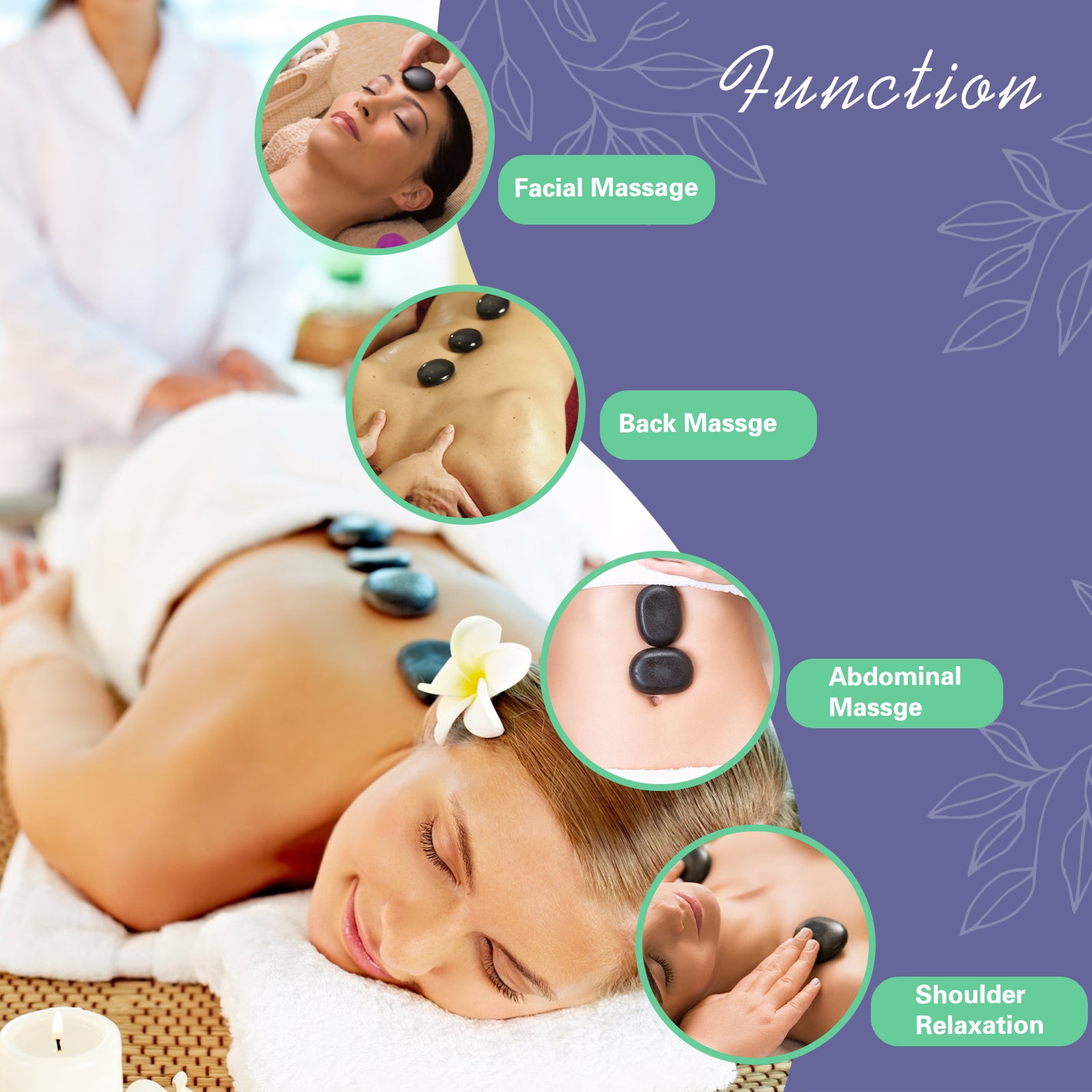 Professional Spa Massage Tool Hot Stone Massage Set With Temperature Adjustment Hot Stone Massage S 5