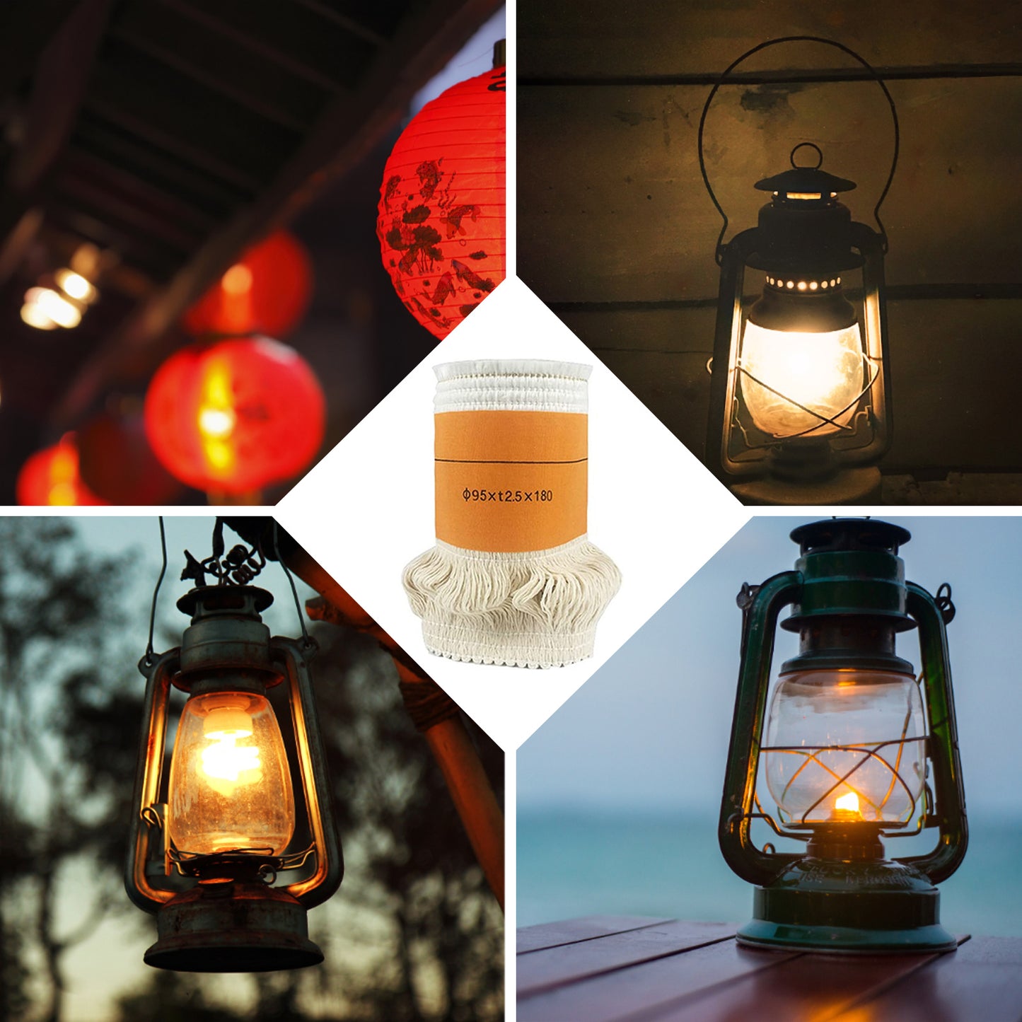 Multi Purpose Kerosene Stove Wicks, Smokeless Burning Replacement Light Cores