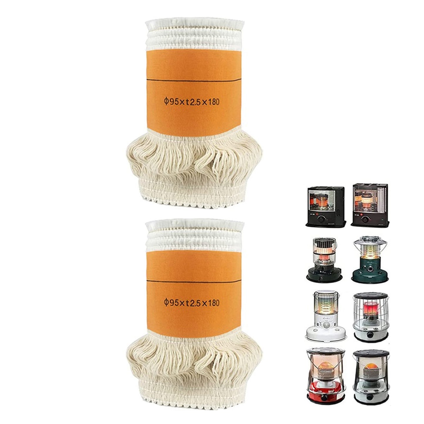 Multi Purpose Kerosene Stove Wicks, Smokeless Burning Replacement Light Cores