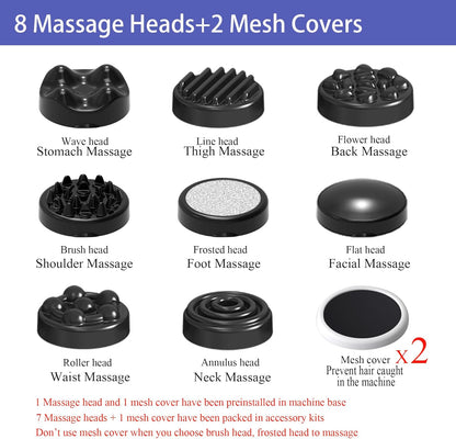Electric Massager, 8 Massage Heads, Tummy Legs Hips, Shape Body, Relax Body, Relieve Stress