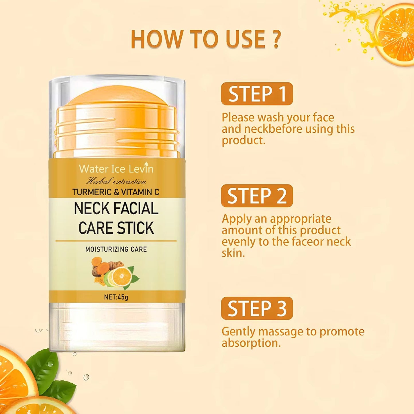 Turmeric  Vitamin C Neck Firming Cream  AntiAging Whitening And Double Chin Tightening Formula 3