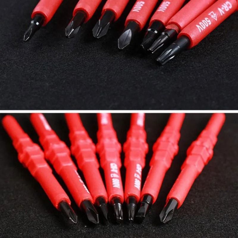 Electrician Repair Tools Kit 15 Piece 1000V Insulated Screwdriver Set With Magnetic Bits 4