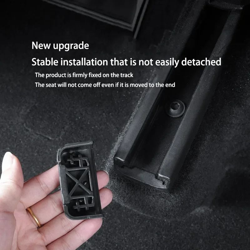 Seat Rail Cover Protector For Tesla Model 3 Y 4 Piece Anti Kick Rail Guards Set 2