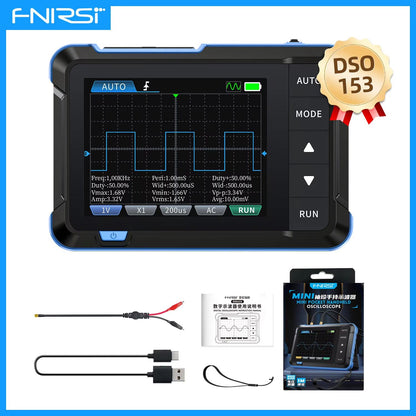 FNIRSI DSO510152153 Mini Digital Oscilloscope  Portable 2in1 Electronic Repair Tool With 48MSs Samp 9