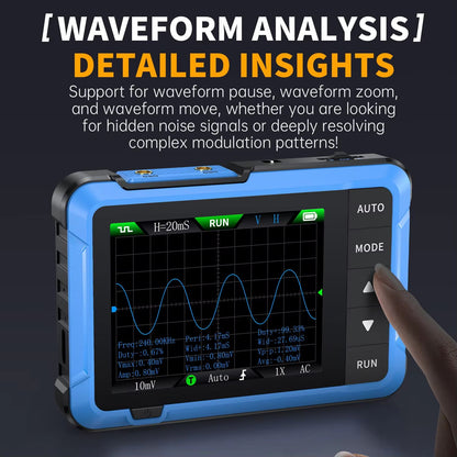 FNIRSI DSO510152153 Mini Digital Oscilloscope  Portable 2in1 Electronic Repair Tool With 48MSs Samp 2