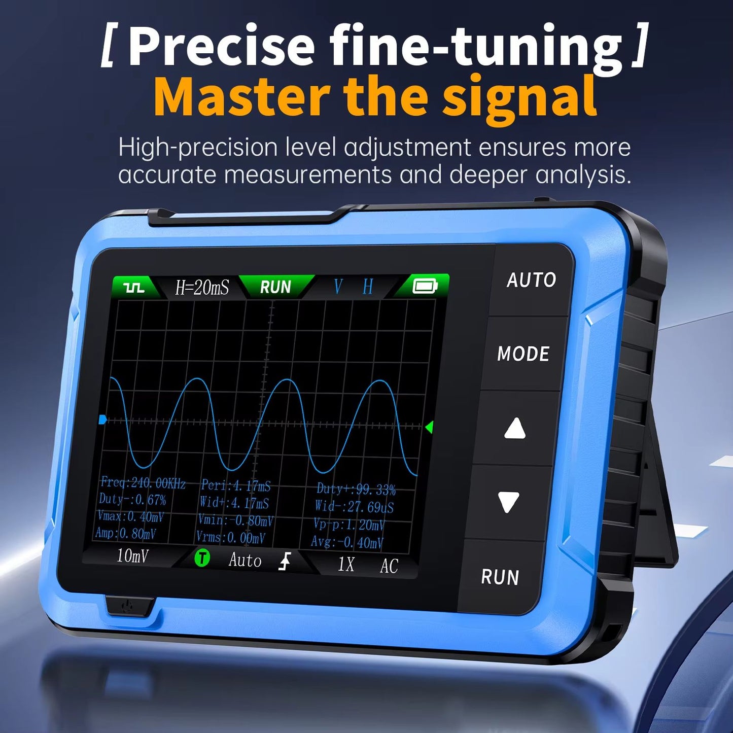 FNIRSI DSO510152153 Mini Digital Oscilloscope  Portable 2in1 Electronic Repair Tool With 48MSs Samp 3