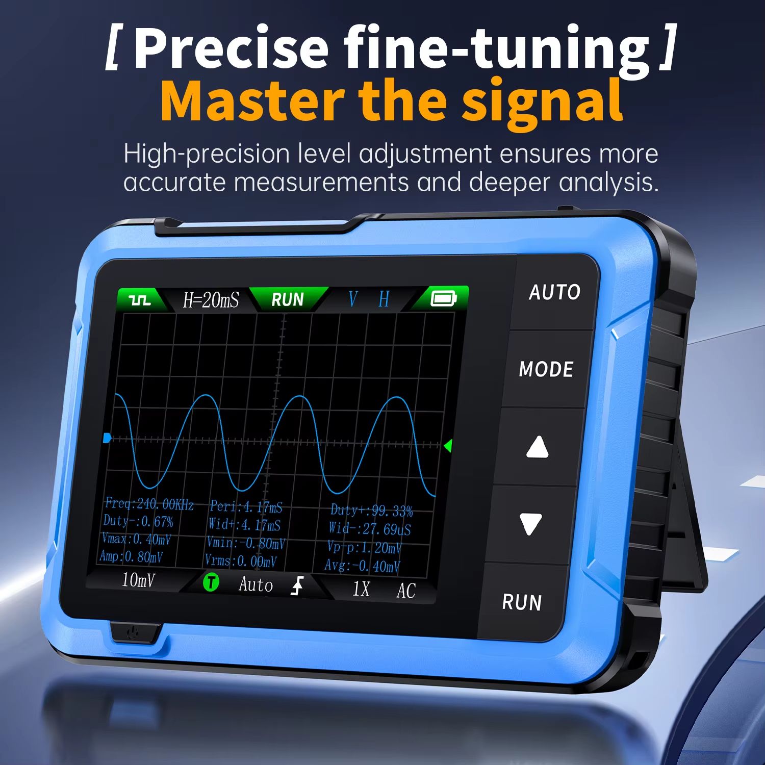 FNIRSI DSO510152153 Mini Digital Oscilloscope  Portable 2in1 Electronic Repair Tool With 48MSs Samp 3