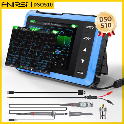 FNIRSI DSO510152153 Mini Digital Oscilloscope  Portable 2in1 Electronic Repair Tool With 48MSs Samp 8
