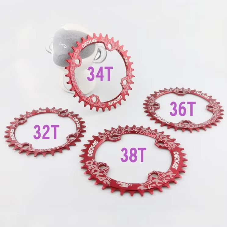Deckas 104BCD Narrow Wide Chainring  Precision CNC MTB Chainring For 1x Drivetrains 32T34T36T38T Op 4