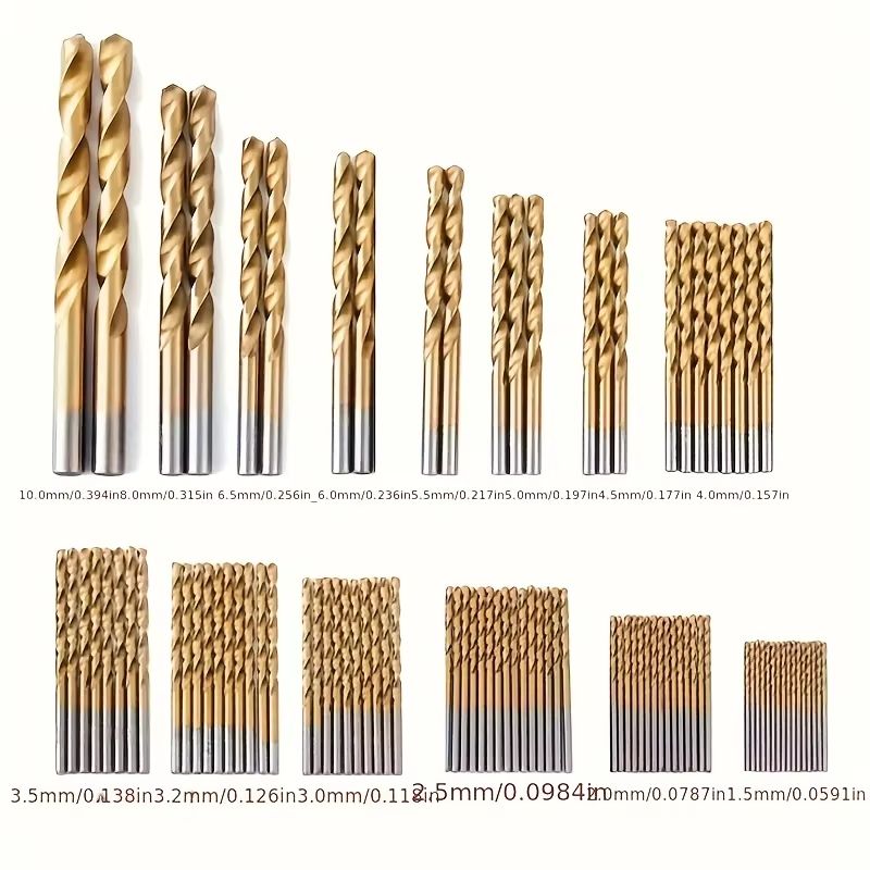Titanium Plus HexShank HSS Drill Bit Kit  5099 Pc MetalWoodPlastic Drill Set 4