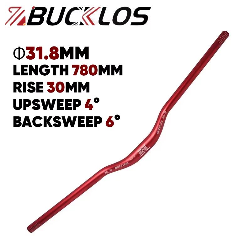 BUCKLOS ProFit Alloy MTB Handlebar  Choose 318 Mm Or 254 Mm Clamp 620660720780 Mm Width 13