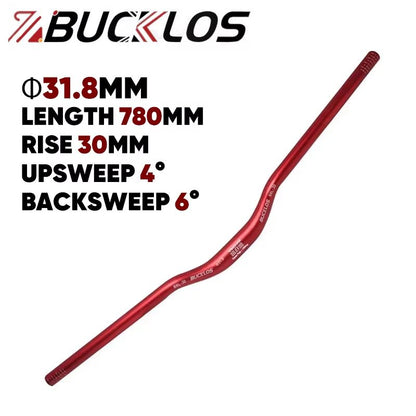 BUCKLOS ProFit Alloy MTB Handlebar  Choose 318 Mm Or 254 Mm Clamp 620660720780 Mm Width 13
