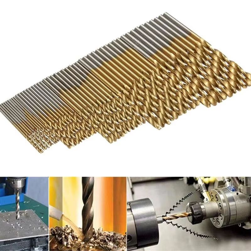 TitanEdge Mini Extractor Bit Kit  100 Pc TitaniumCoated HSS Bit Set 1  15  2  25  3 Mm 1