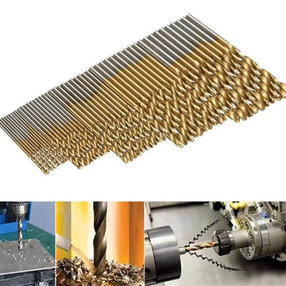 TitanEdge Mini Extractor Bit Kit  100 Pc TitaniumCoated HSS Bit Set 1  15  2  25  3 Mm 1