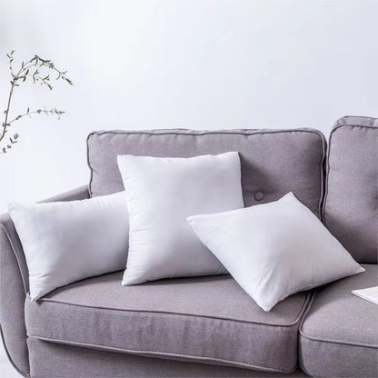 Premium BounceBack Pillow Insert  White Square Cushion Core For Sofa Car Seat  Home Decor Sizes 30x 2