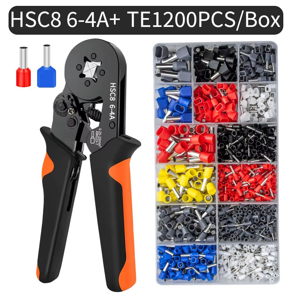 ProCrimp HexShank SelfAdjustable Ratchet Ferrule Crimping Tool Kit 02510 Mmsq  AWG 237 11