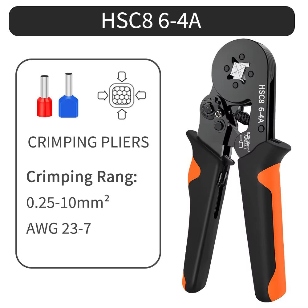 ProCrimp HexShank SelfAdjustable Ratchet Ferrule Crimping Tool Kit 02510 Mmsq  AWG 237 7