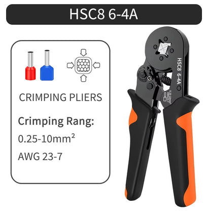 ProCrimp HexShank SelfAdjustable Ratchet Ferrule Crimping Tool Kit 02510 Mmsq  AWG 237 7