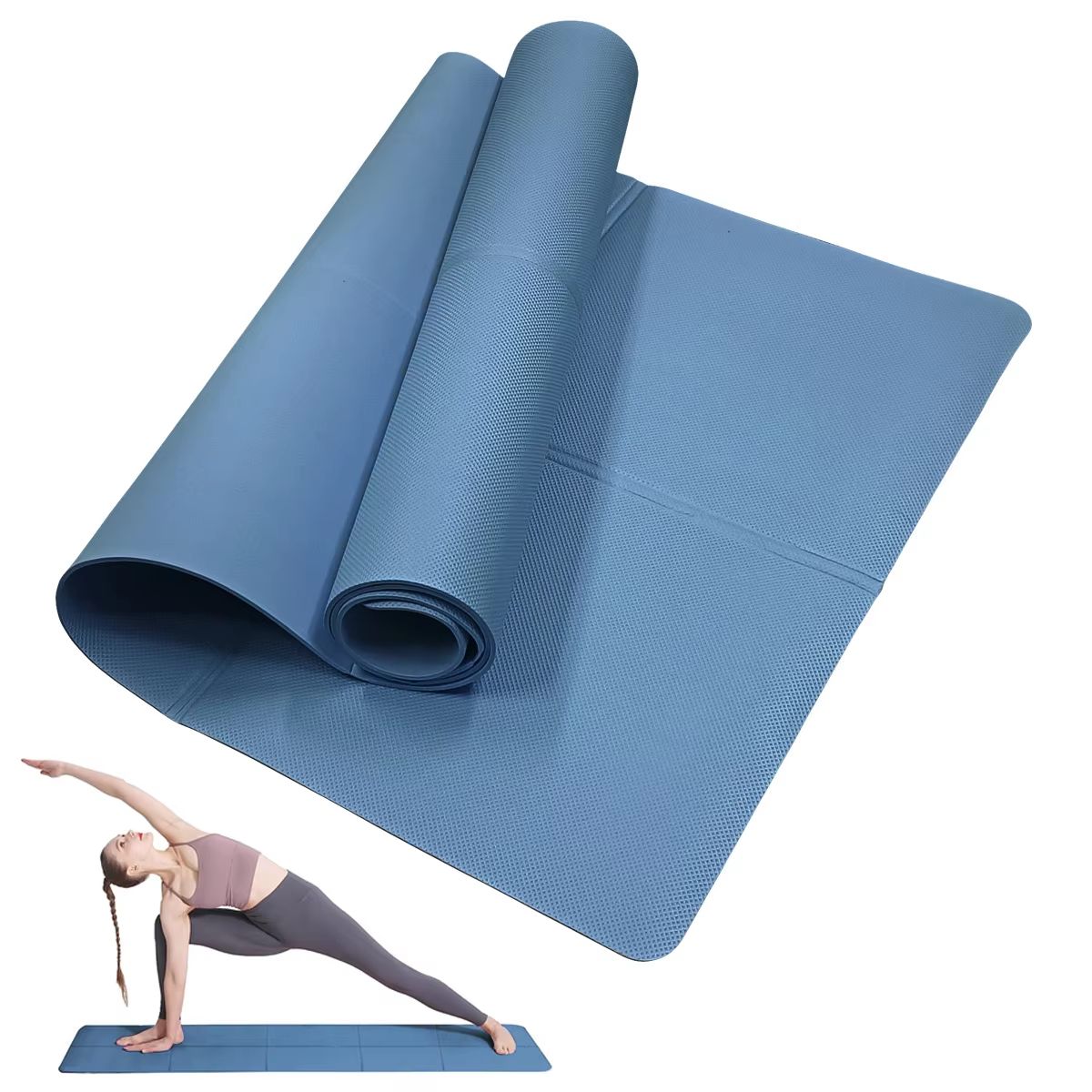 4 Mm EVA AntiSlip Fitness Yoga Mat  Exercise Yoga  Pilates Comfort Mat 6