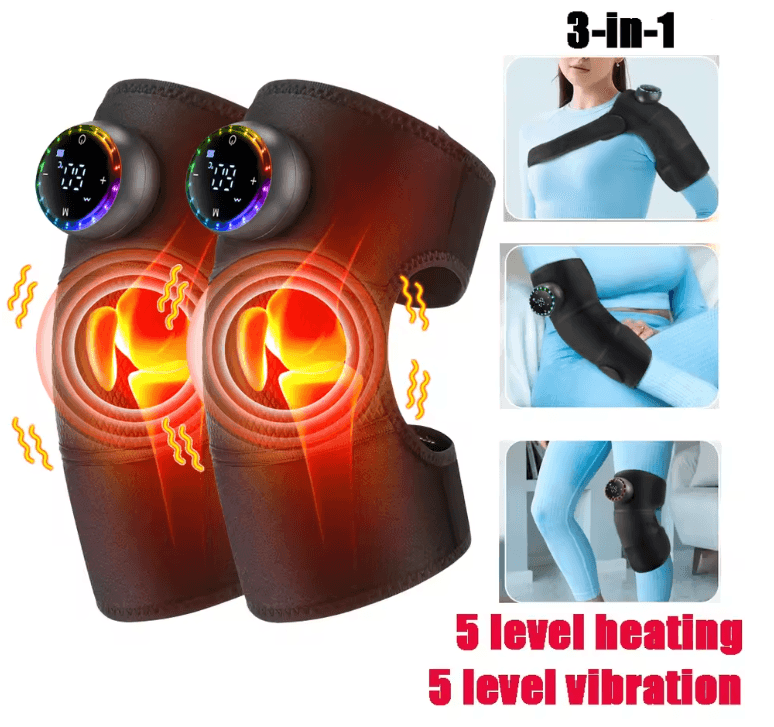 MotionRelief 3in1 Heated Knee Massage Wrap 7