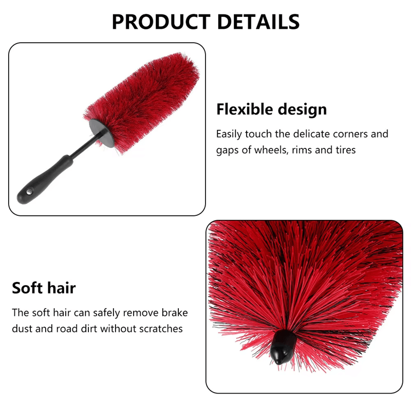 ProDetail 45 Cm Soft Bristle Wheel  Tire Brush 2