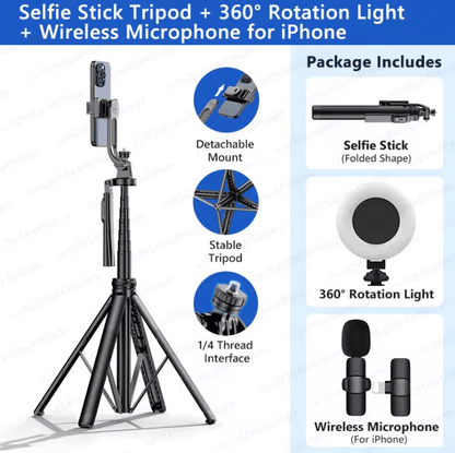 ProFlex Video Creator Tripod  Selfie Stick Stand 6