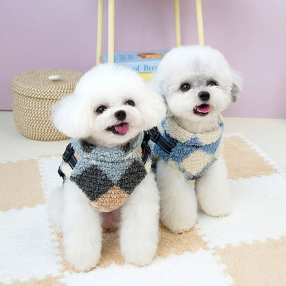 Warm Winter Dog Jacket With Builtin Harness For Small And Medium Pets 2