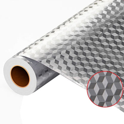 Aluminum Foil Kitchen Oil Proof Self Adhesive Sticker 40x300 Cm 5