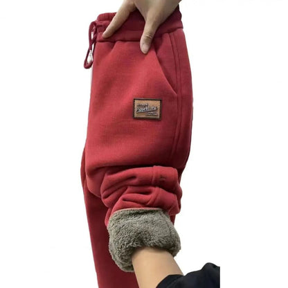 Cozy High Waist Fleece Lined Sweatpants For Women 7
