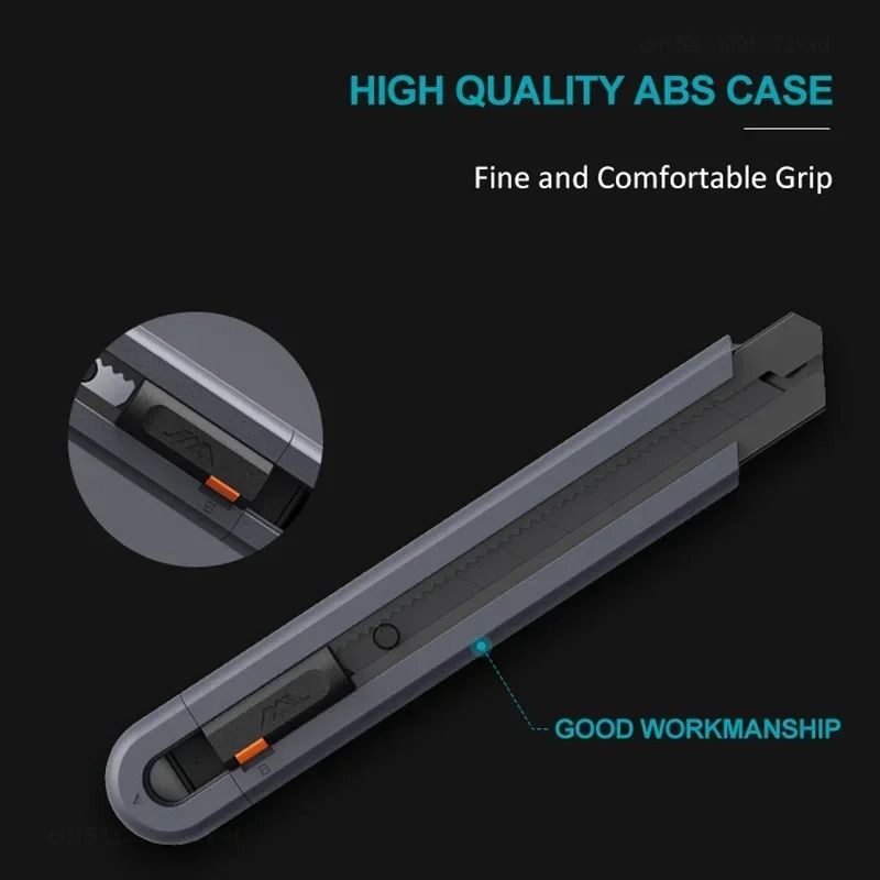 Mini Pocket Utility Knife With Safety Lock And Carbon Steel Blade 4