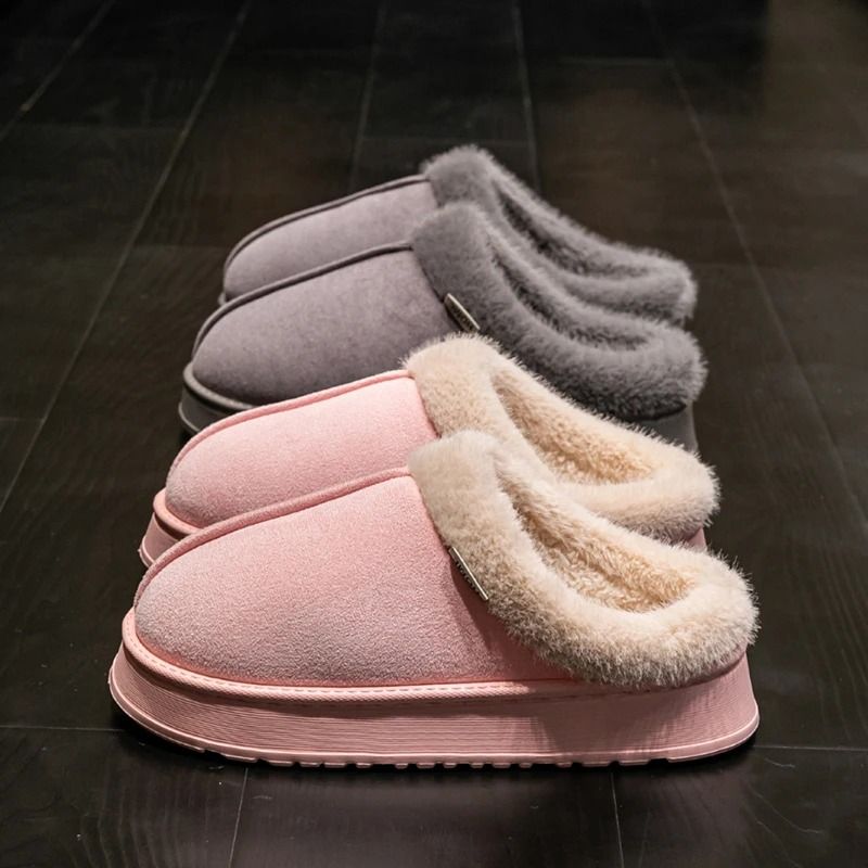 Warm Plush Indoor Slippers With Thick Sole For Men And Women 4