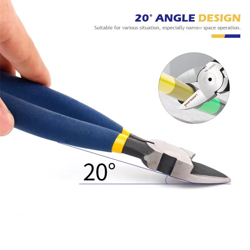 Professional 567 Inch Wire Stripping Pliers  Electrician Side Cutter  DIY Cable Nipper 2