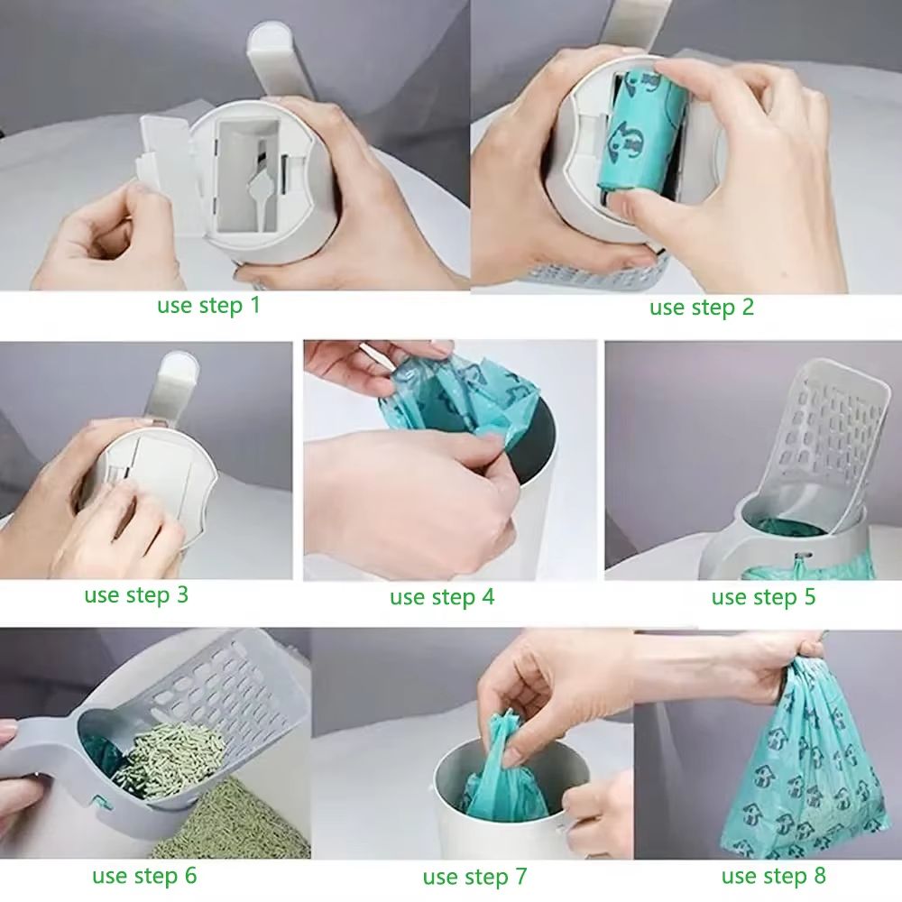 Premium Cat Litter Shovel Scoop  SelfCleaning Pet Toilet  Garbage Picker 4