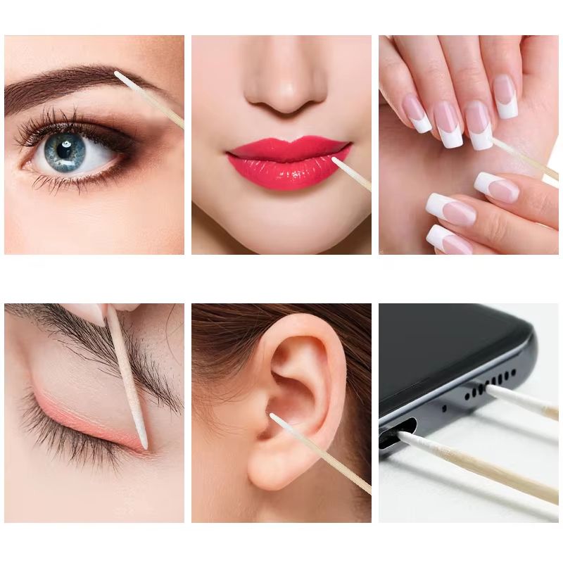 100300pcs DoubleHead Cotton Swabs  Makeup Medical  Personal Care Tool 2