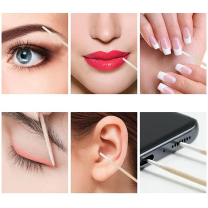 100300pcs DoubleHead Cotton Swabs  Makeup Medical  Personal Care Tool 2