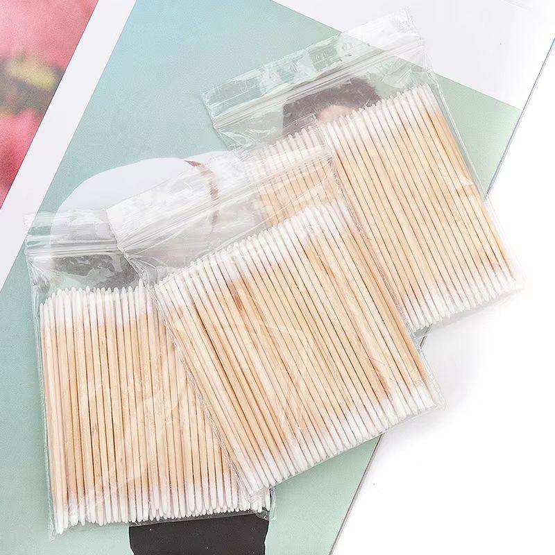 100300pcs DoubleHead Cotton Swabs  Makeup Medical  Personal Care Tool 3