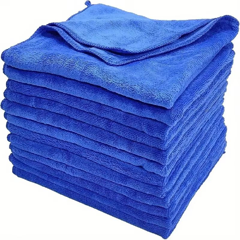 10Pcs Microfiber Towels  Car Wash Polishing  Household Cleaning Cloths 1