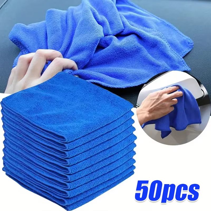 10Pcs Microfiber Towels  Car Wash Polishing  Household Cleaning Cloths 7