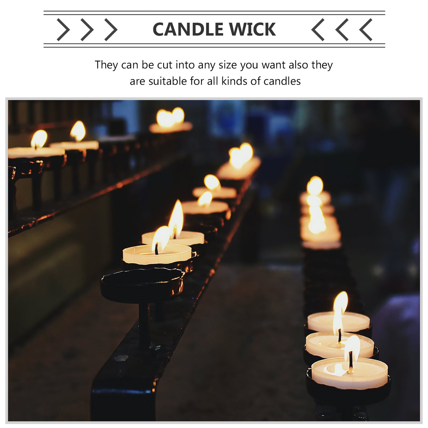 Premium Braided Cotton Candle Wick, Smokeless Spool, for DIY Soy, Beeswax, Pillar, and Taper Candles, Craft Making
