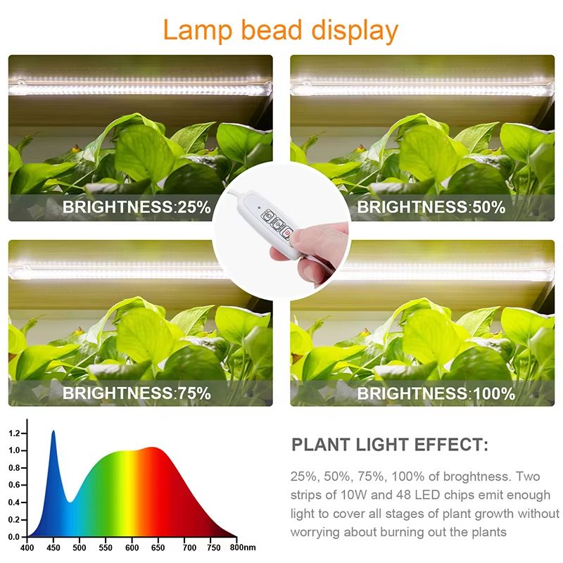 Indoor LED Grow Light With USB Timer  Full Spectrum Phyto Lamp For Plants 3