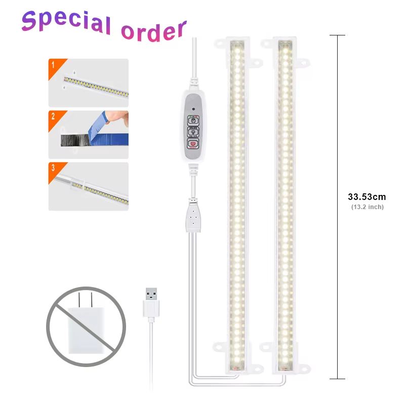 Indoor LED Grow Light With USB Timer  Full Spectrum Phyto Lamp For Plants 6