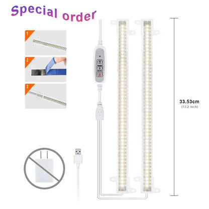 Indoor LED Grow Light With USB Timer  Full Spectrum Phyto Lamp For Plants 6